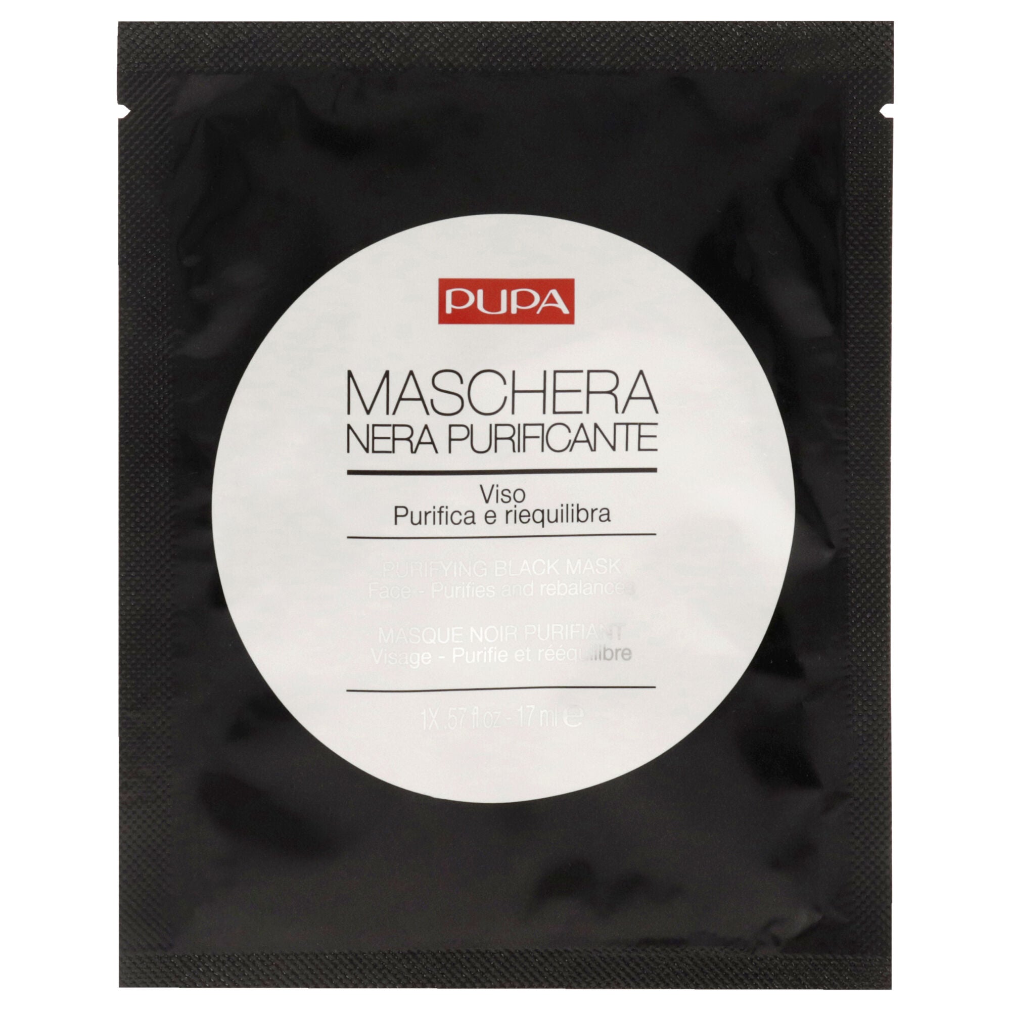 Purifying Black Mask by Pupa Milano for Unisex - 0.57 oz Mask, See Description, hi-res image number 0