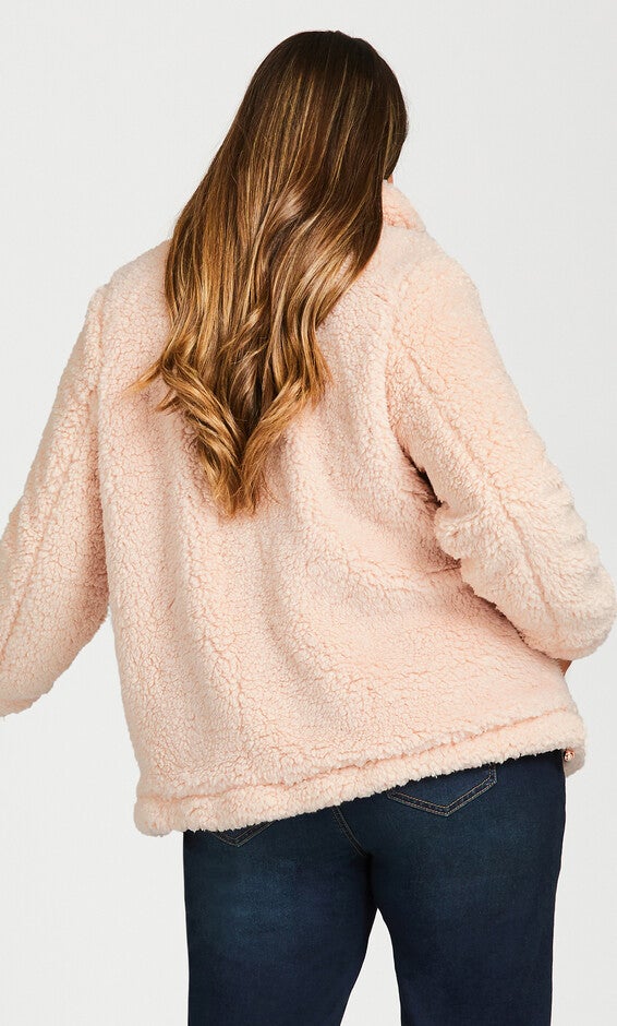 Sketchers Cozy Fleece Reversible Jacket - pink, , alternate image number 2