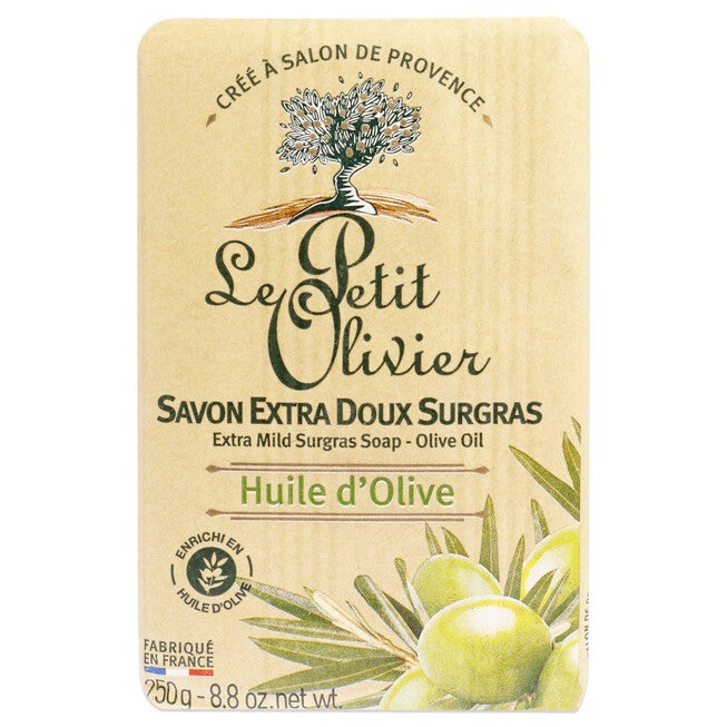 Extra Mild Surgras Soap - Olive Oil by Le Petit Olivier for Men - 8.8 oz Soap, NA, hi-res image number null