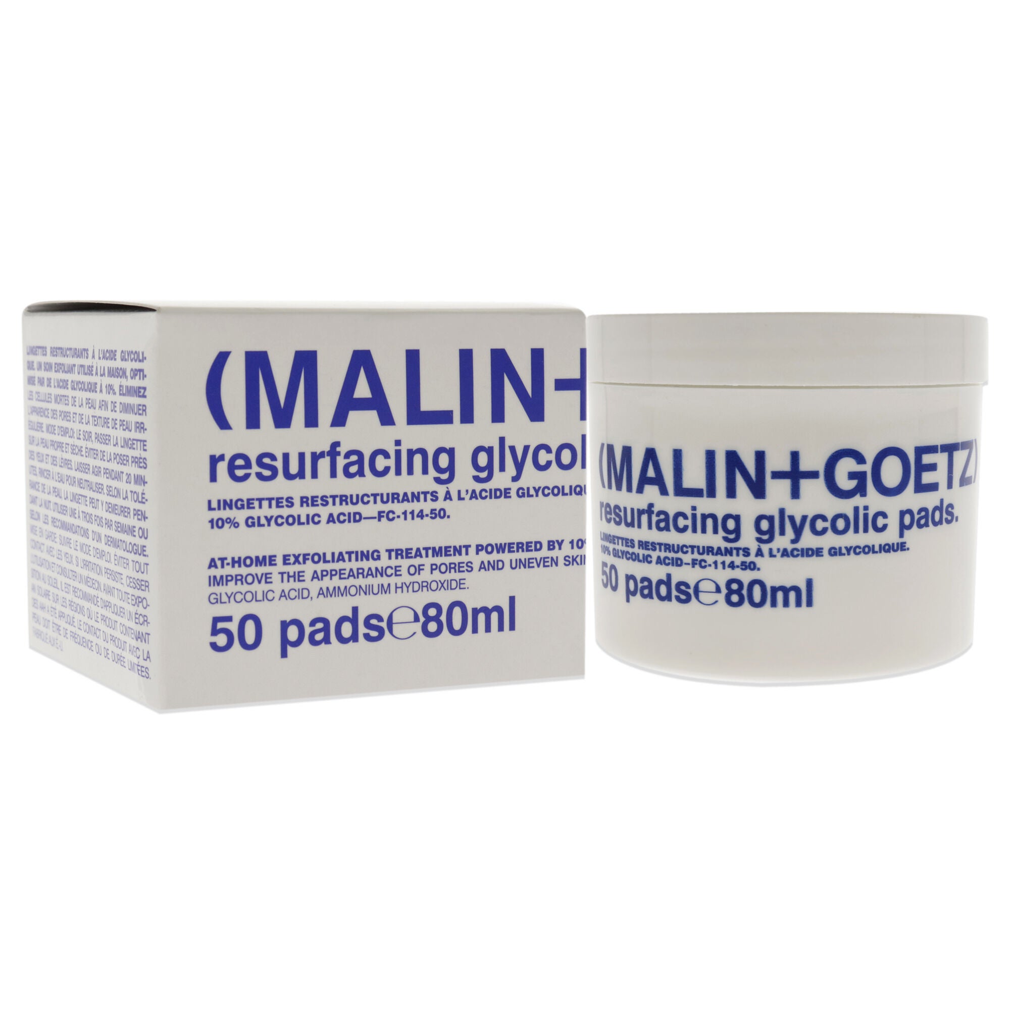 Resurfacing Glycolic Pads by Malin + Goetz for Unisex - 50 Pads Treatment, See Description, alternate image number 2