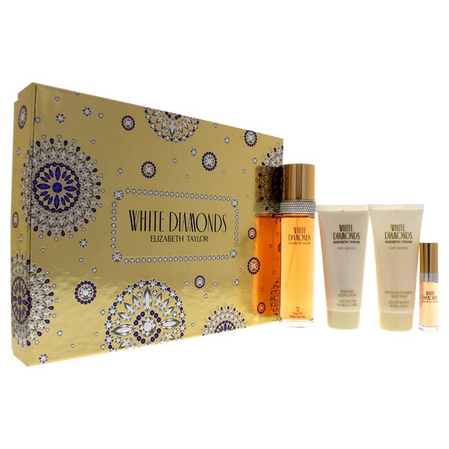 White Diamonds by Elizabeth Taylor for Women - 4 Pc Gift Set, See Description, hi-res image number 0