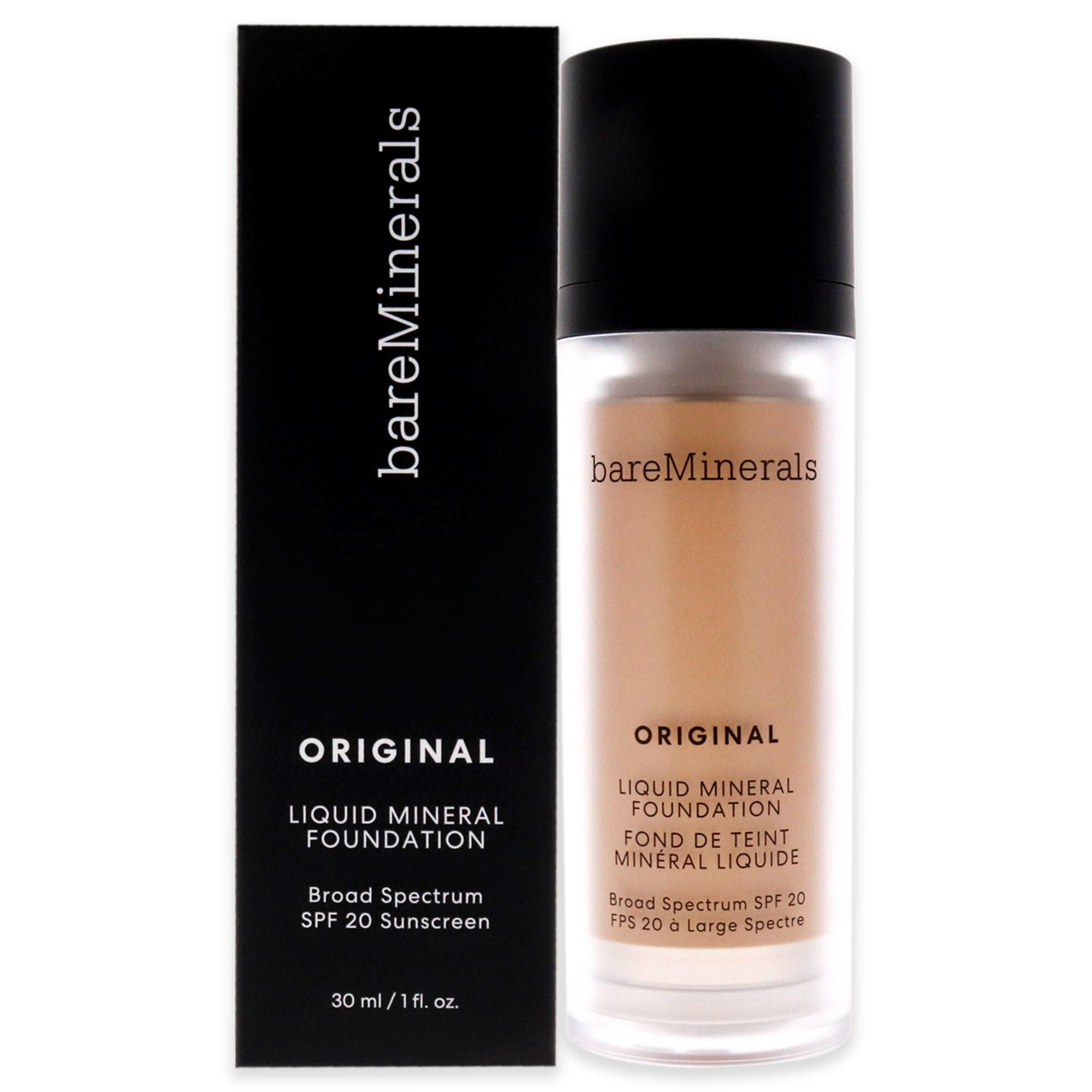 Original Liquid Mineral Foundation SPF 20 - 09 Light Beige by bareMinerals for Women - 1 oz Foundation, See Description, hi-res image number 0