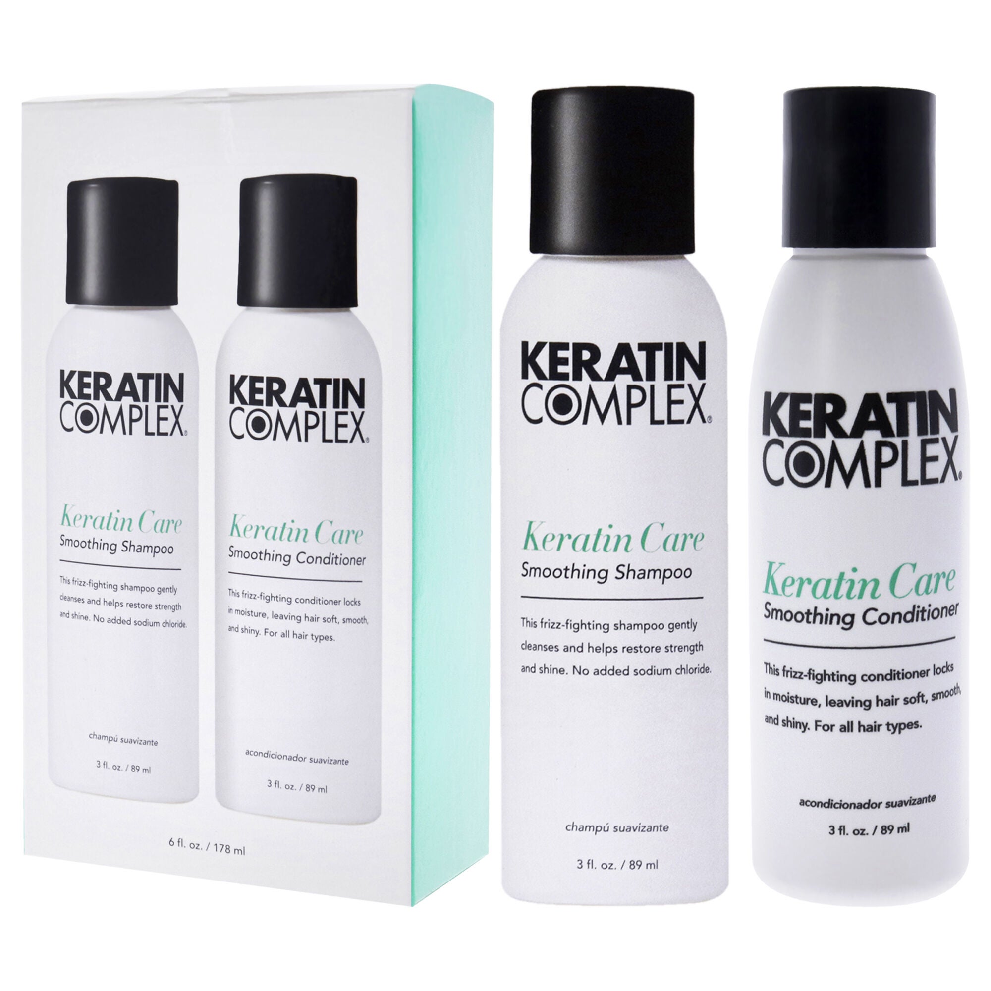 Keratin Complex Keratin Care Smoothing Kit by Keratin Complex for Unisex - 2 x 3 oz Shampoo, Conditioner, See Description, alternate image number 3