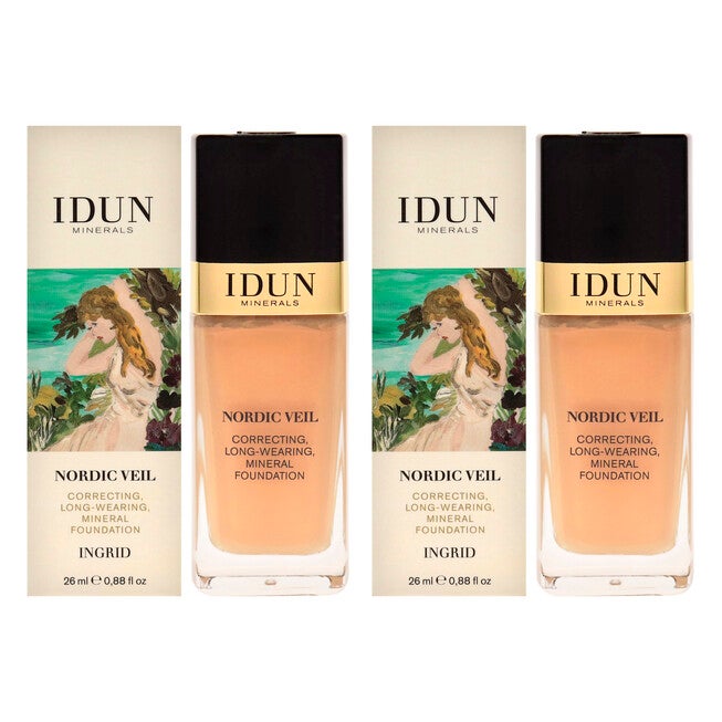 Nordic Veil Foundation - 312 Ingrid by Idun Minerals for Women - 0.88 oz Foundation - Pack of 2, See Description, hi-res image number 0