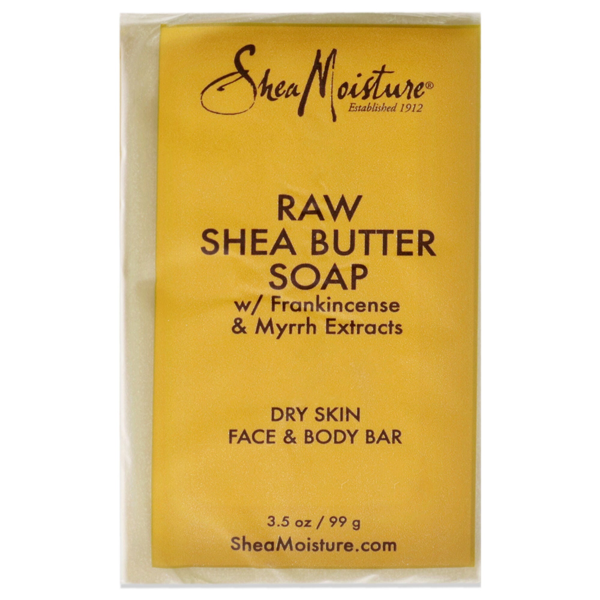 Organic Raw Shea Butter Soap Anti-Aging Face & Body by Shea Moisture for Unisex - 3.5 oz Bar Soap, See Description, hi-res image number 0