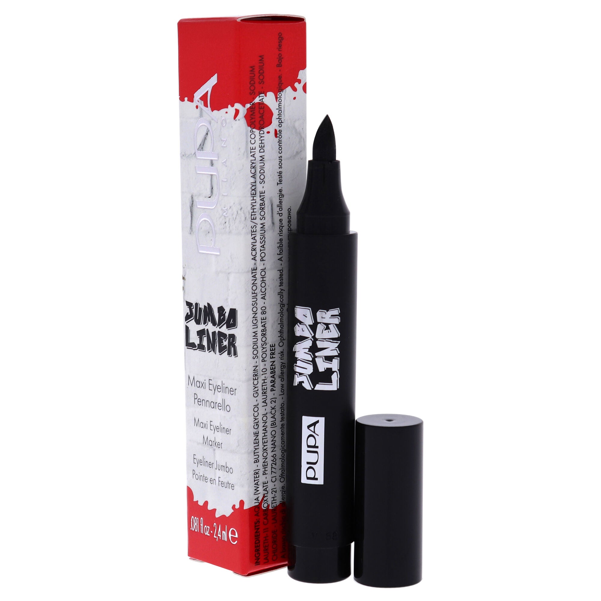 Jumbo Liner - 001 Extra Black by Pupa Milano for Women - 0.081 oz Eyeliner, See Description, alternate image number 3