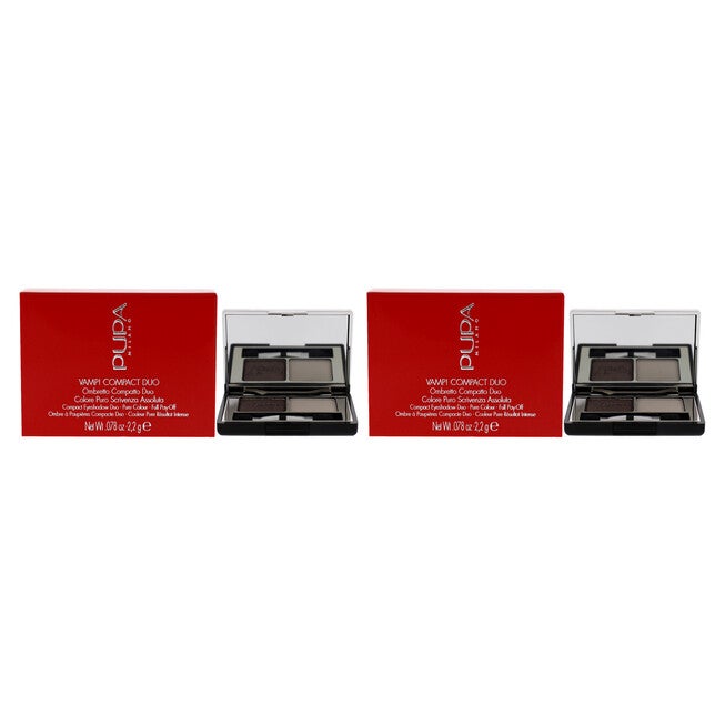 Vamp! Compact Duo Eyeshadow - 008 Cream Taupe by Pupa Milano for Women - 0.078 oz Eye Shadow - Pack of 2, See Description, hi-res image number 0