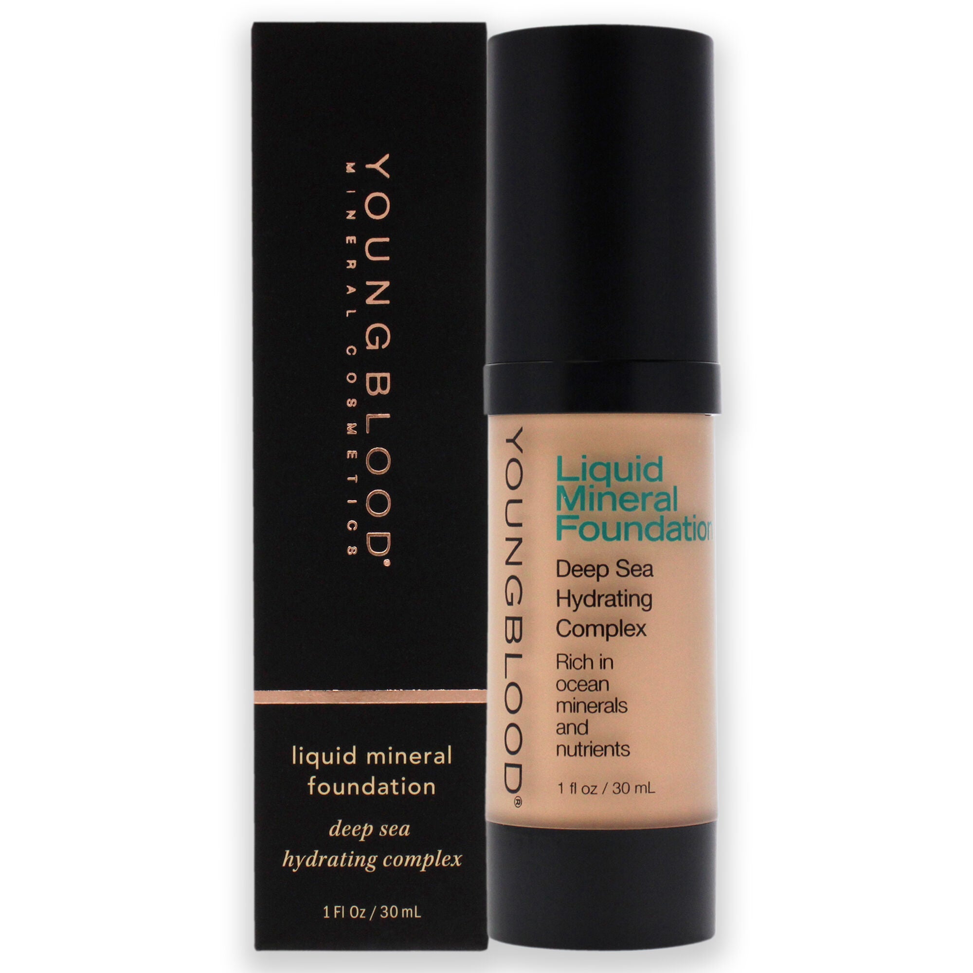 Liquid Mineral Foundation - Bisque by Youngblood for Women - 1 oz Foundation, See Description, hi-res image number 0
