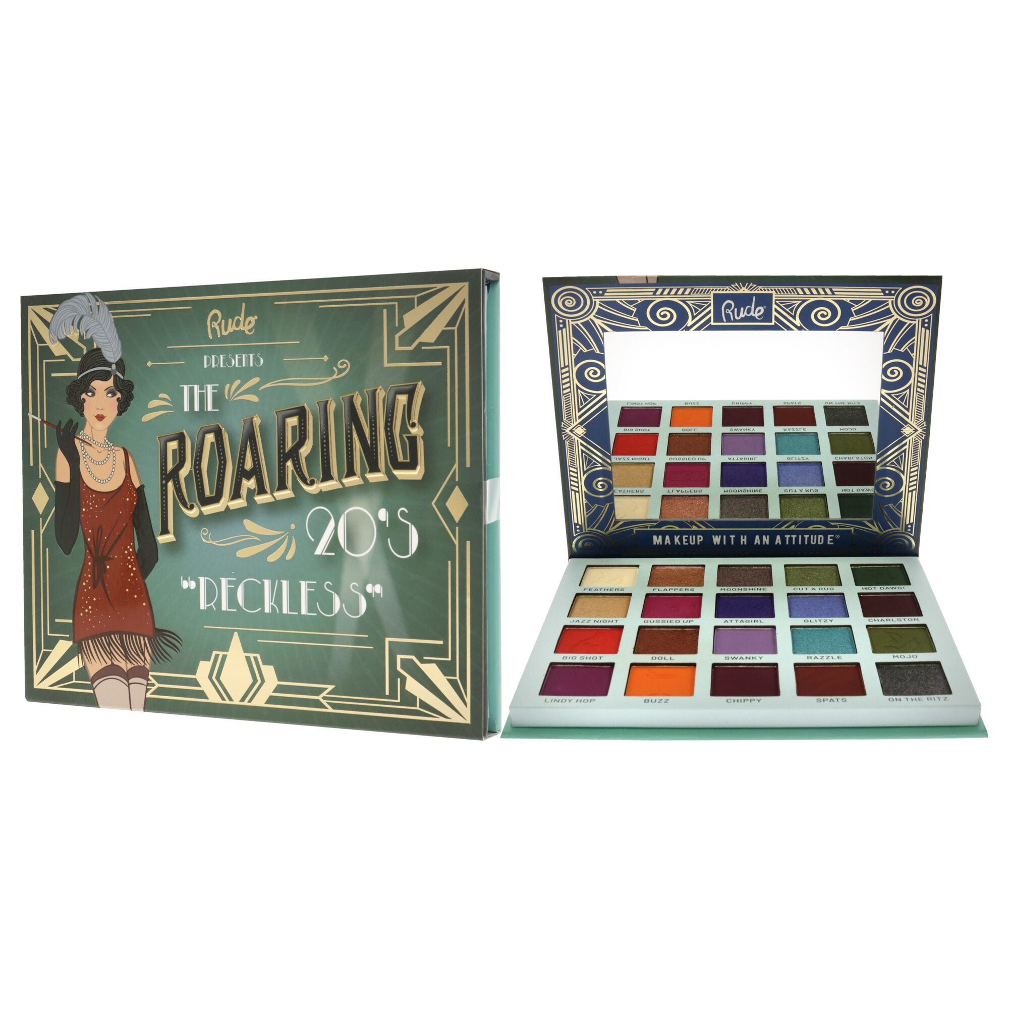 The Roaring 20s Eyeshadow Palette - Reckless by Rude Cosmetics for Women - 1.06 oz Eye Shadow, See Description, alternate image number 3