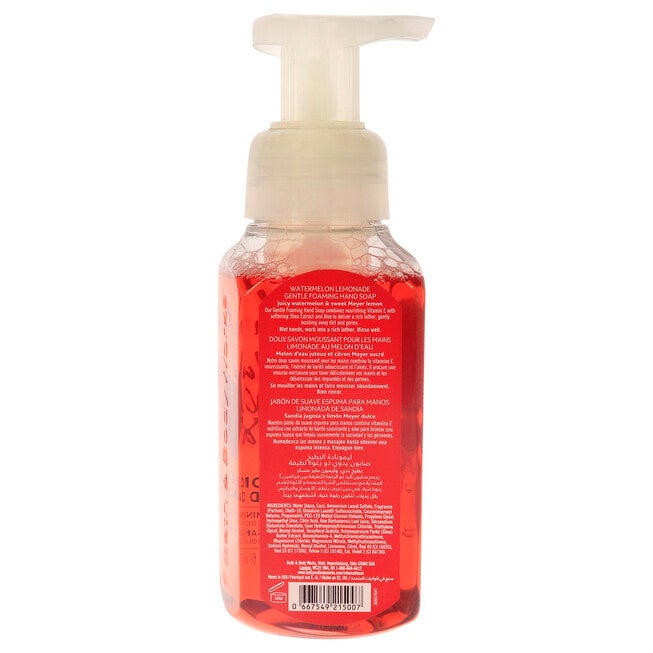 Watermelon Lemonade Hand Soap by Bath and Body Works for Unisex - 8.75 oz Soap, , alternate image number 1
