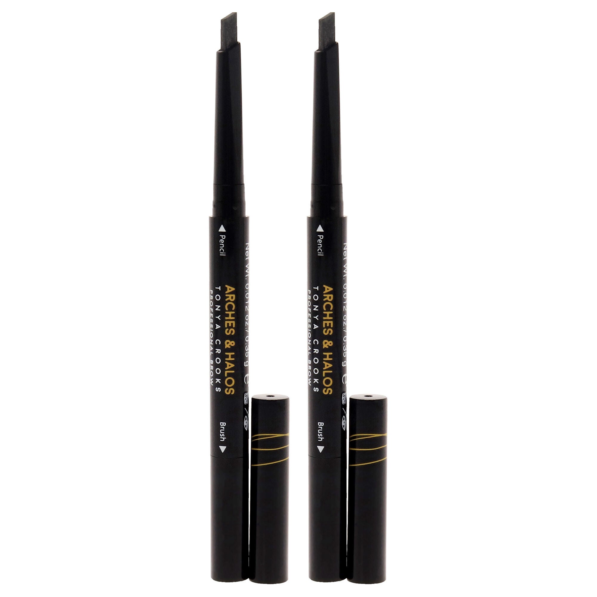 Angled Brow Shading Pencil - Charcoal by Arches and Halos for Women - 0.012 oz Eyebrow Pencil - Pack of 2, , alternate image number 5