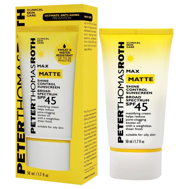 Max Matte Shine Control Sunscreen SPF 45 by Peter Thomas Roth for Unisex - 1.7 oz Sunscreen, NA, alternate image number null