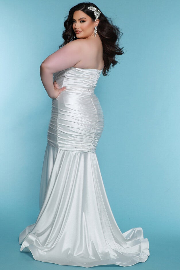EMME WEDDING DRESS, White / White, alternate image number 1