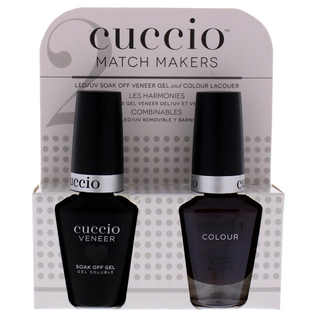 Match Makers Set - Be Current by Cuccio Colour for Women - 2 Pc 0.44oz Veneer Soak Of Gel Nail Polish, 0.43oz Colour Nail Polish, See Description, hi-res image number 0