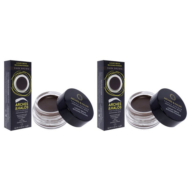 Luxury Brow Buiding Pomade - Dark Brown by Arches and Halos for Women - 0.106 oz Pomade - Pack of 2, See Description, alternate image number 2