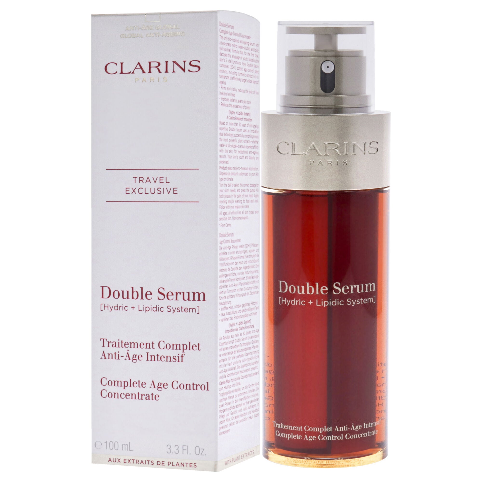 Double Serum Complete Age Control Concentrate by Clarins for Unisex - 3.3 oz Serum, , alternate image number 7