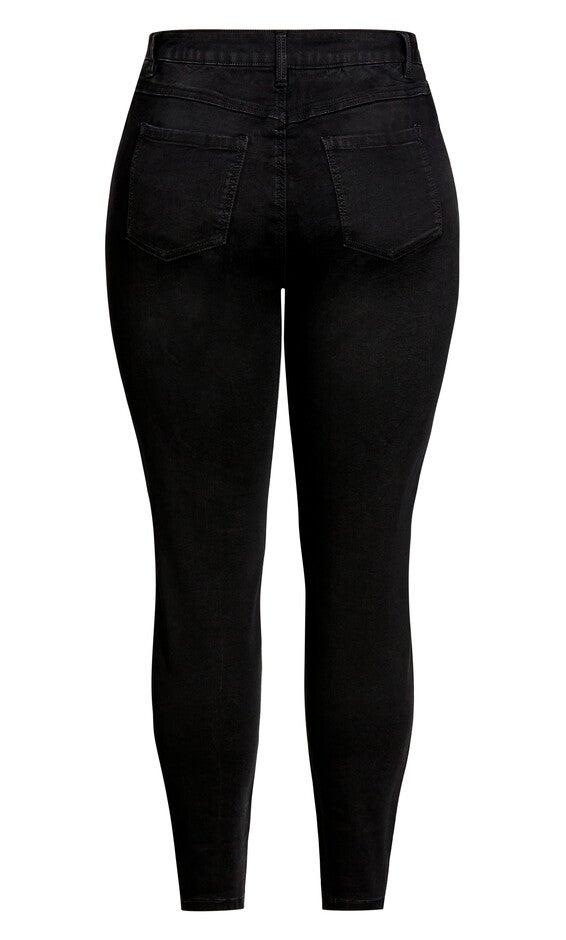 Butter Denim Skinny Jean Black - petite, , alternate image number 3