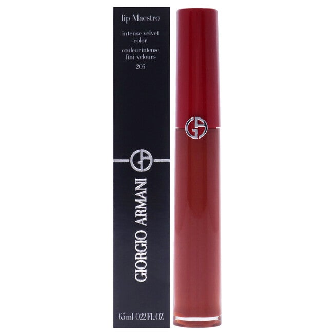 Lip Maestro Intense Velvet Color - 205 Fiamma by Giorgio Armani for Women - 0.22 oz Lipstick, See Description, hi-res image number 0