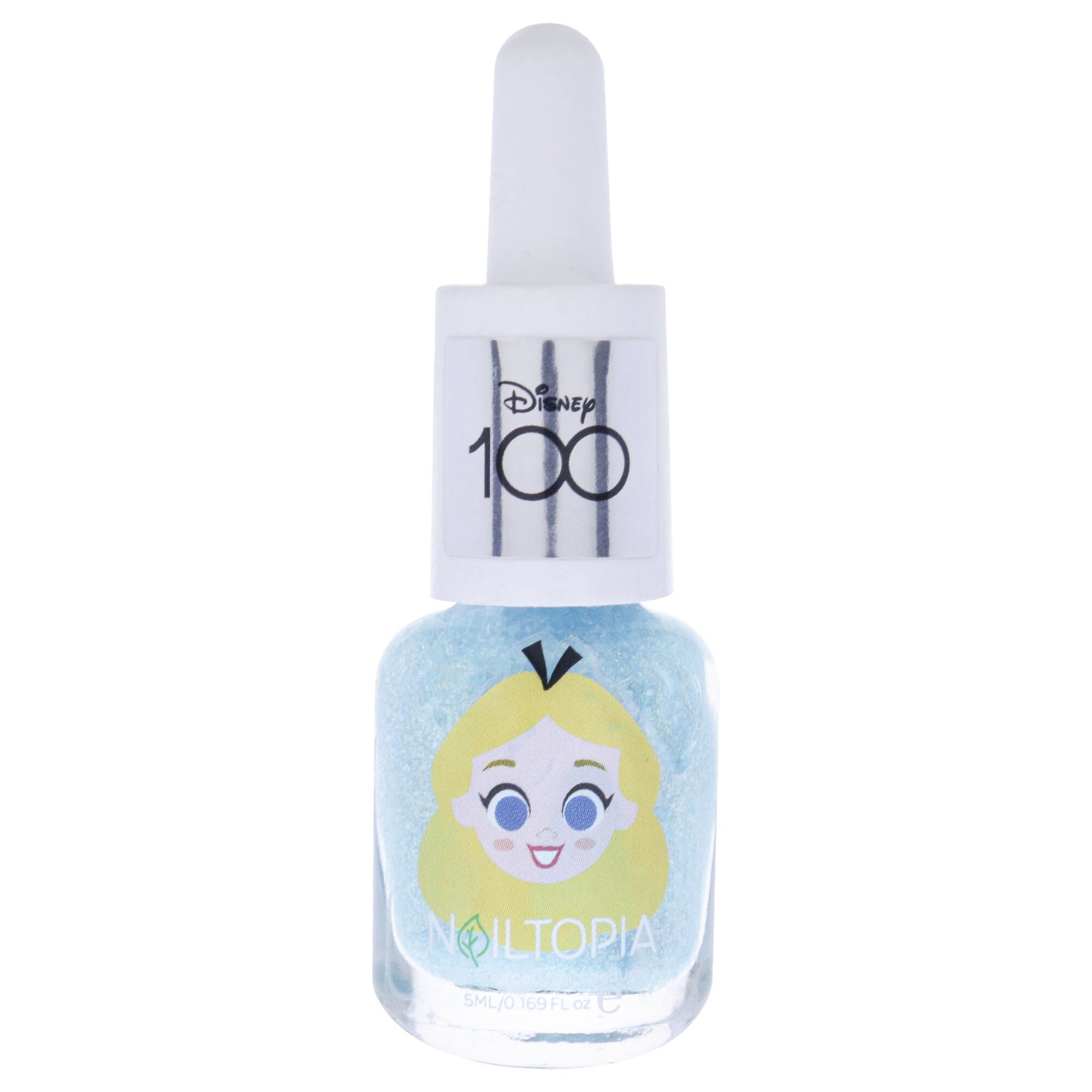 Bio-Sourced Chip Free Nail Lacquer Disney Collection Alice in Wonderland - Light Blue Glitter by Nailtopia for Women - 0.169 oz Nail Polish, See Description, hi-res image number 0