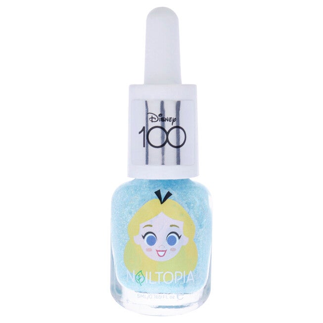 Bio-Sourced Chip Free Nail Lacquer Disney Collection Alice in Wonderland - Light Blue Glitter by Nailtopia for Women - 0.169 oz Nail Polish, See Description, hi-res image number 0