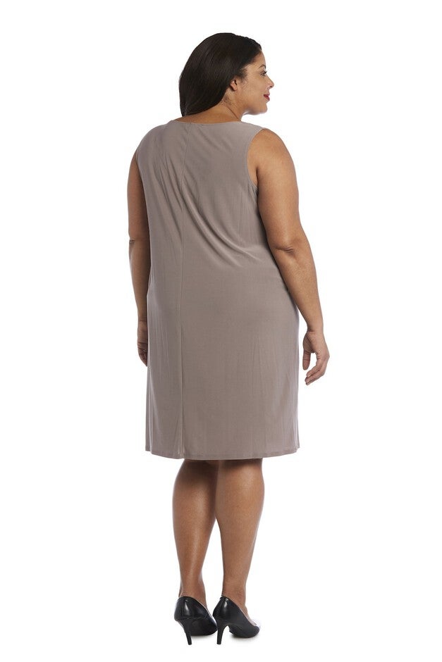 Embellished Shift Dress & Jacket Duo, , alternate image number null