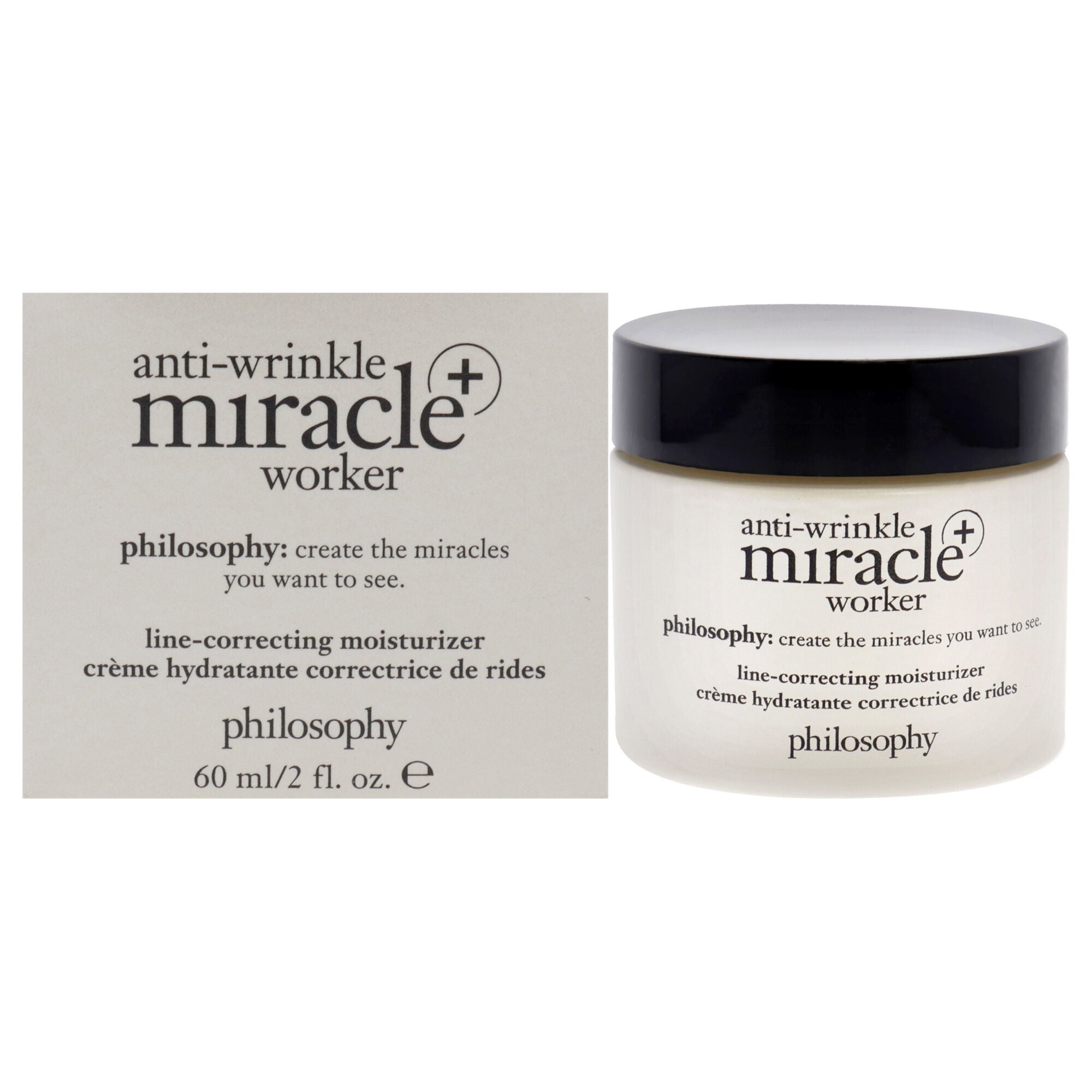 Anti-Wrinkle Miracle Worker Plus Line-Correcting Moisturizer by Philosophy for Unisex - 2 oz Moisturizer, See Description, hi-res image number 0