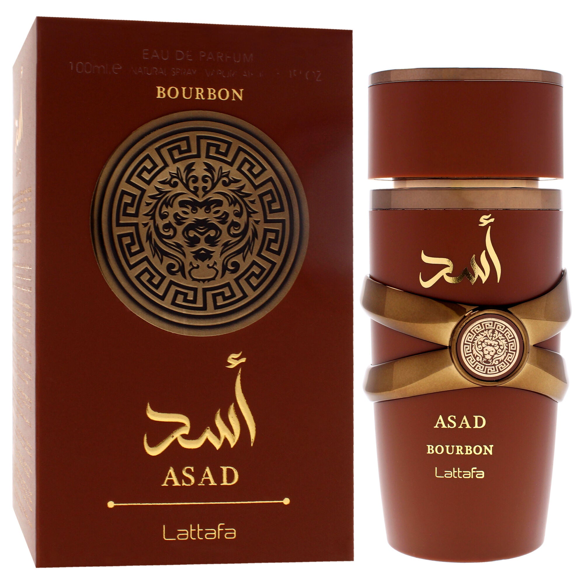 Asad - Bourbon by Lattafa for Men - 3.4 oz EDP Spray, Clear, alternate image number 2