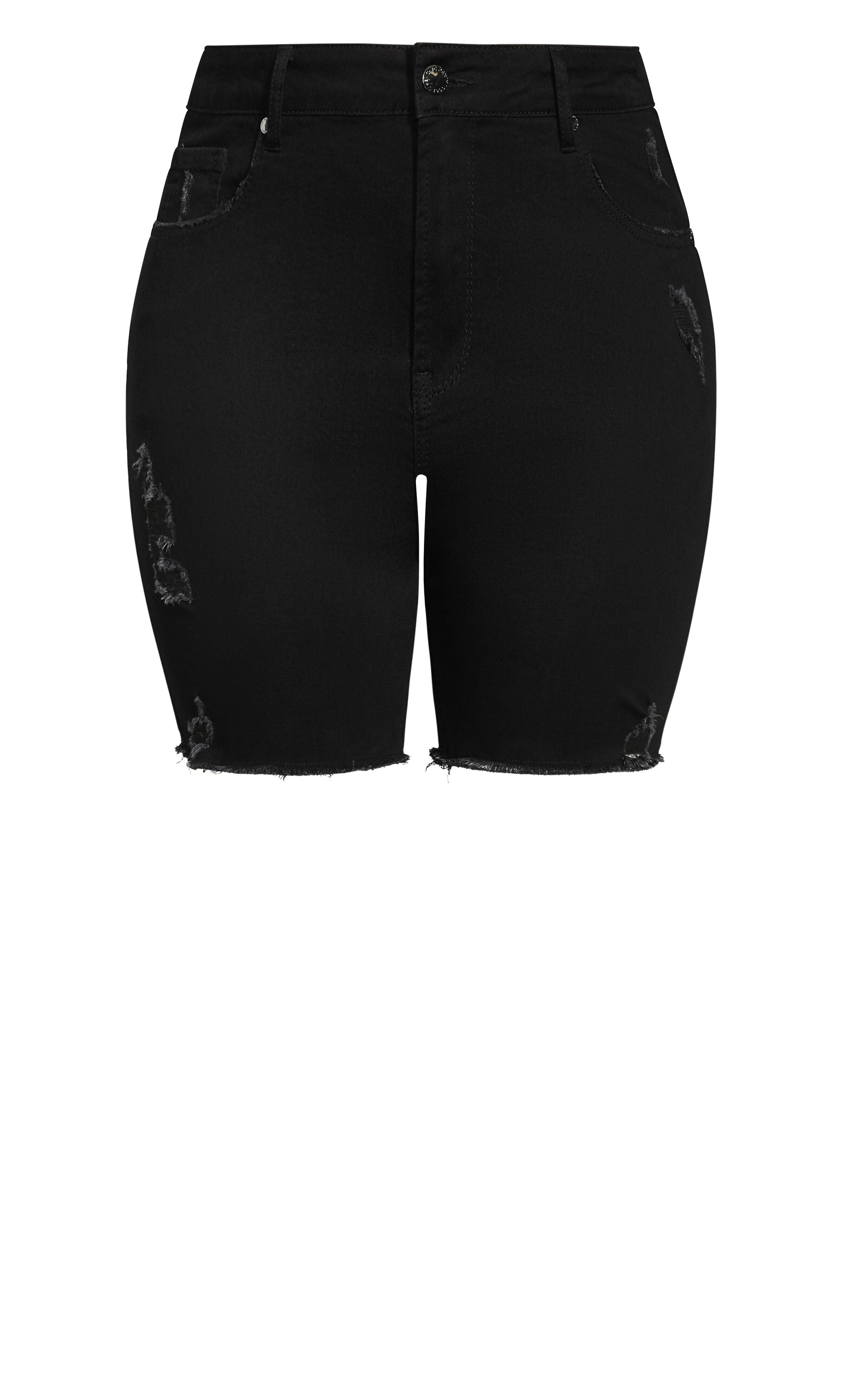 Longline Distressed Short - black, , alternate image number 3