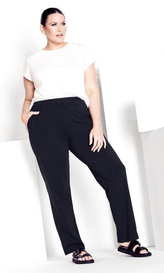 Supima Active Pant Black - petite, Black, hi-res image number 0