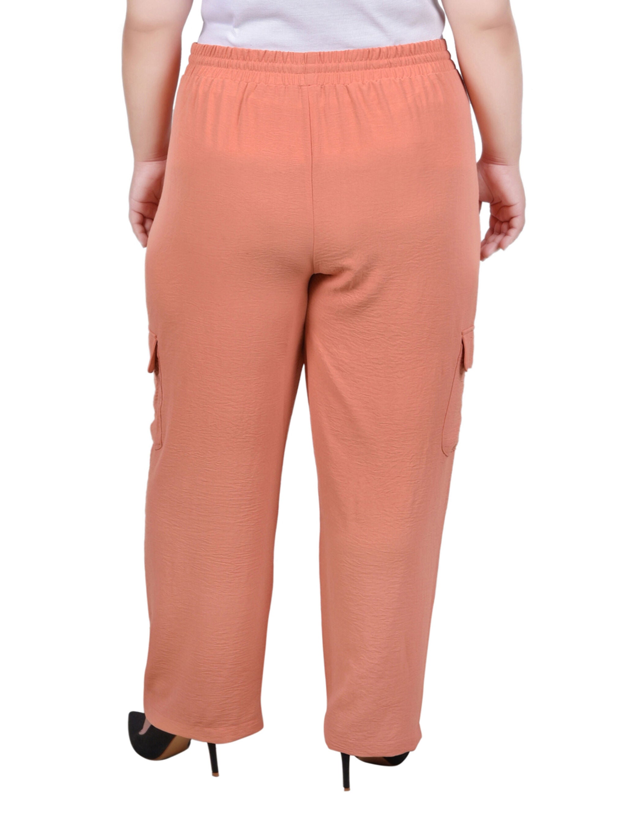 Long Pull On Cargo Pants, Tawny Orange, alternate image number 2