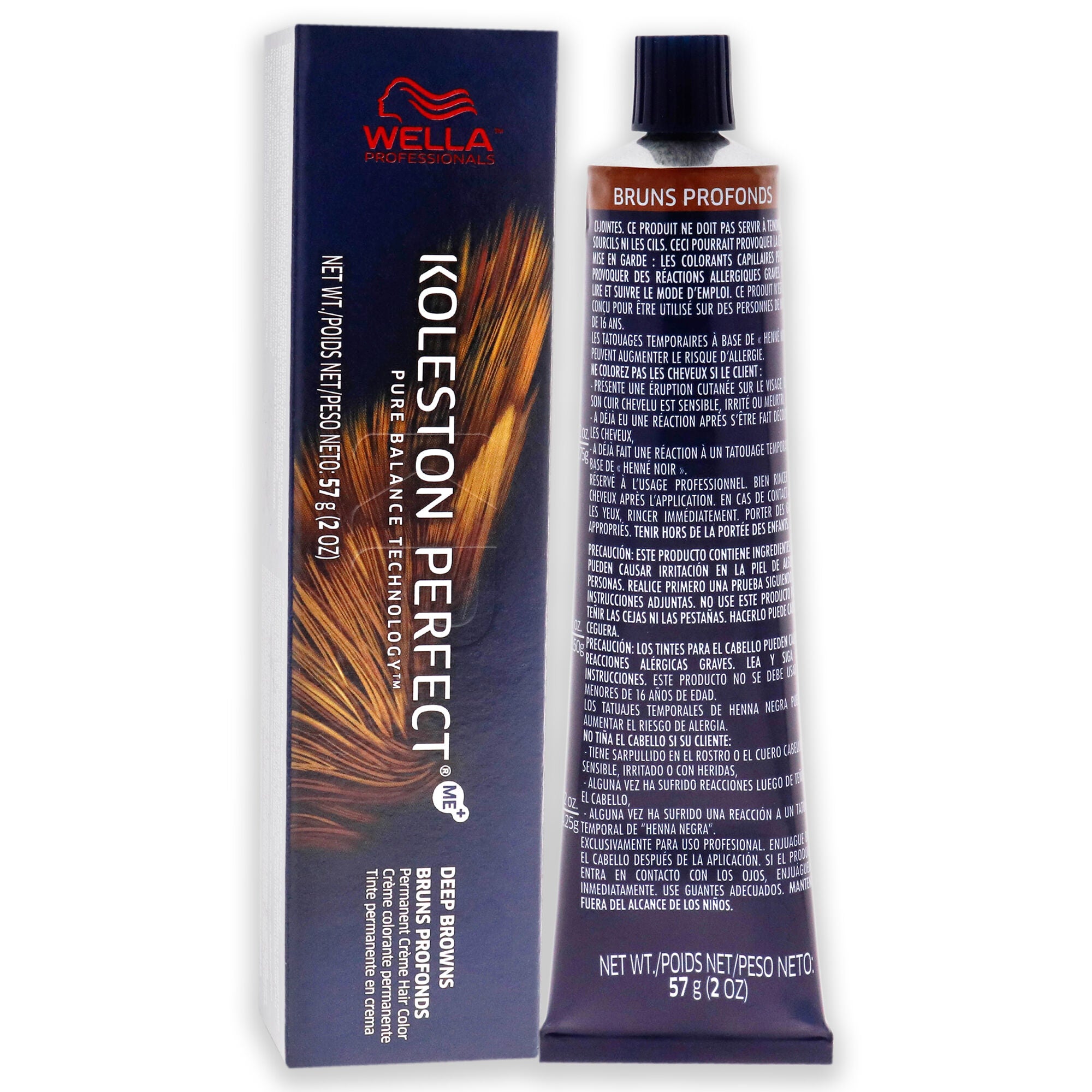 Koleston Perfect Permanent Creme Hair Color - 5 75 Light Brown-Brown Red-Violet by Wella for Unisex - 2 oz Hair Color, See Description, alternate image number 1