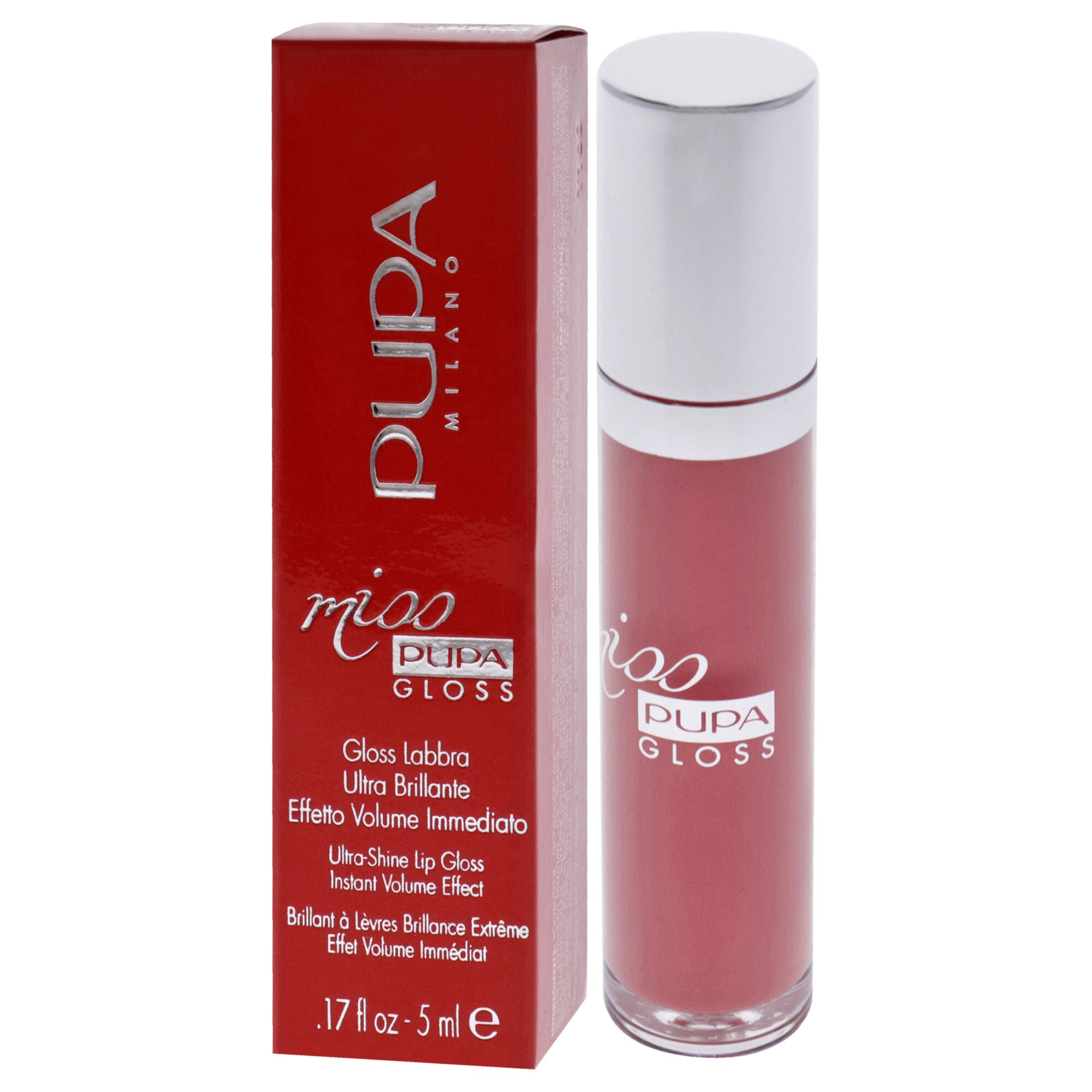 Miss Pupa Gloss Ultra-Shine Lip Gloss - 302 Ingenious Pink by Pupa Milano for Women - 0.17 oz Lip Gloss, , alternate image number 7