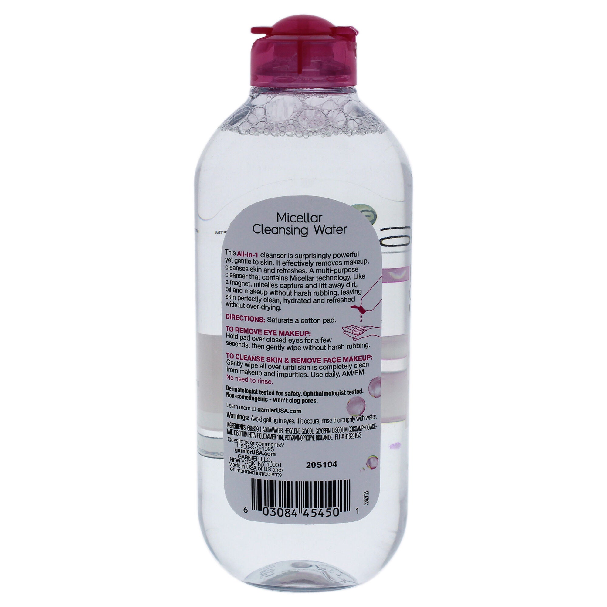 Micellar Cleansing Water All-In-1 by Garnier for Women - 13.5 oz Cleanser, , alternate image number 3