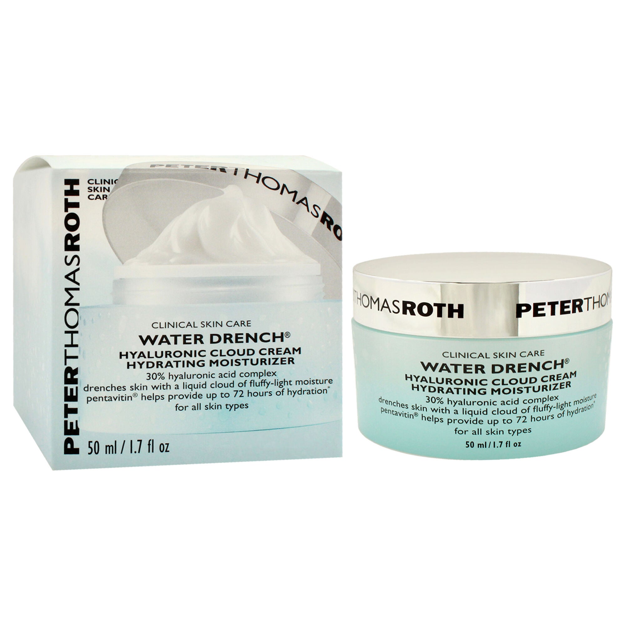 Water Drench Hyaluronic Cloud Cream by Peter Thomas Roth for Unisex - 1.7 oz Cream, See Description, alternate image number 2