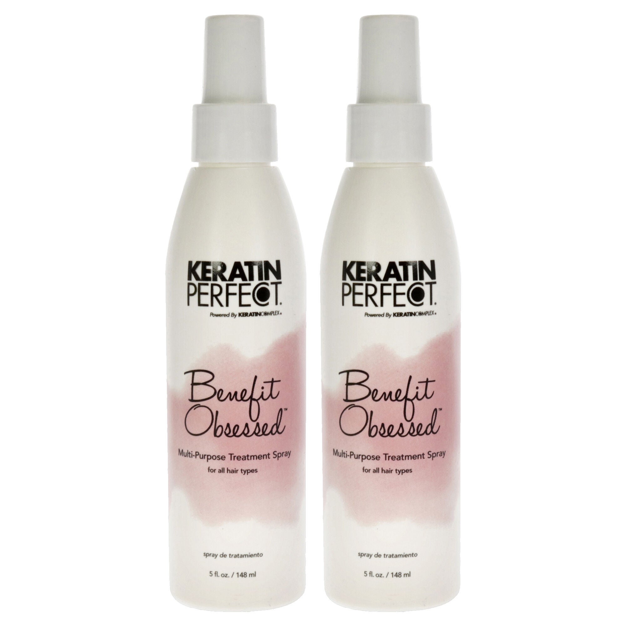 Keratin Benefit Obsessed Treatment Spray by Keratin Perfect for Unisex - 5 oz Treatment - Pack of 2, See Description, hi-res image number 0