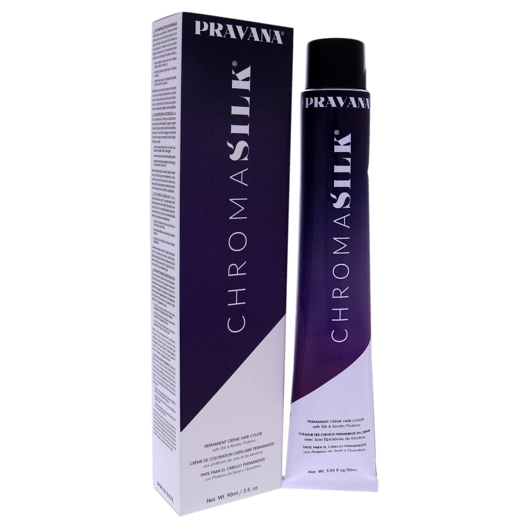 ChromaSilk Creme Hair Color - 5.11 Light Intense Ash Brown by Pravana for Unisex - 3 oz Hair Color, , alternate image number 6