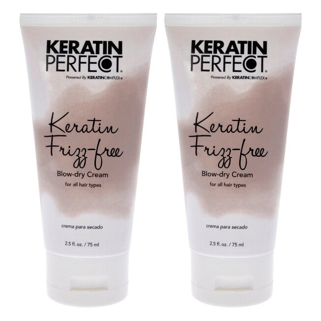 Keratin Frizz-Free Bow Dry Cream by Keratin Perfect for Unisex - 2.5 oz Cream - Pack of 2, See Description, hi-res image number 0
