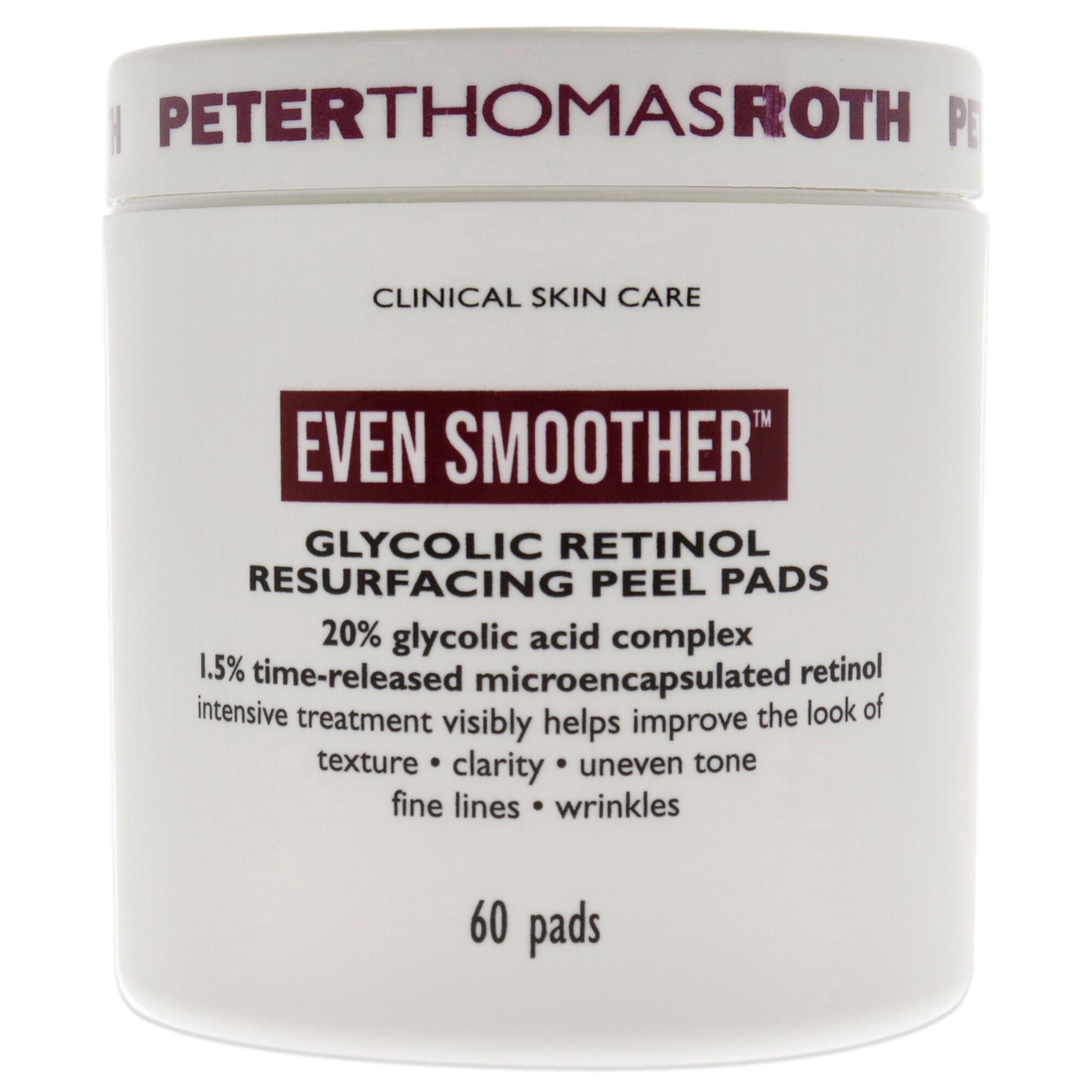 Even Smoother Glycolic Retinol Resurfacing Peel Pads by Peter Thomas Roth for Women - 60 Pads Treatment, , alternate image number 5