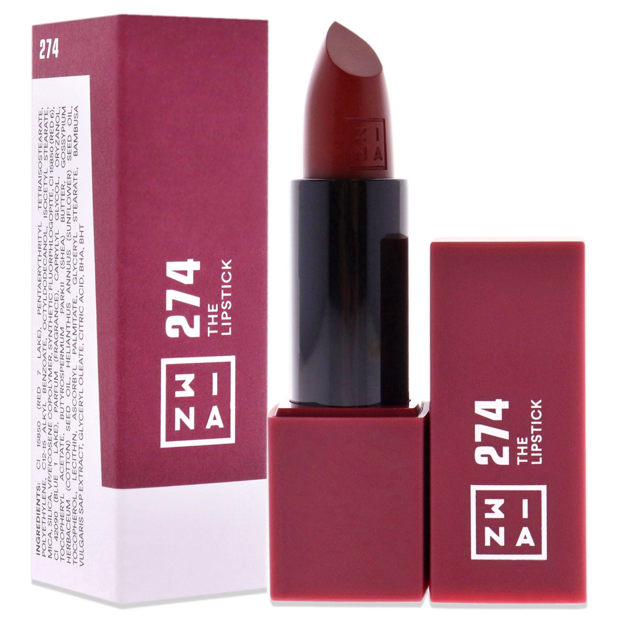 The Lipstick - 274 Perfect Ruby Red by 3INA for Women - 0.16 oz Lipstick, See Description, alternate image number 2