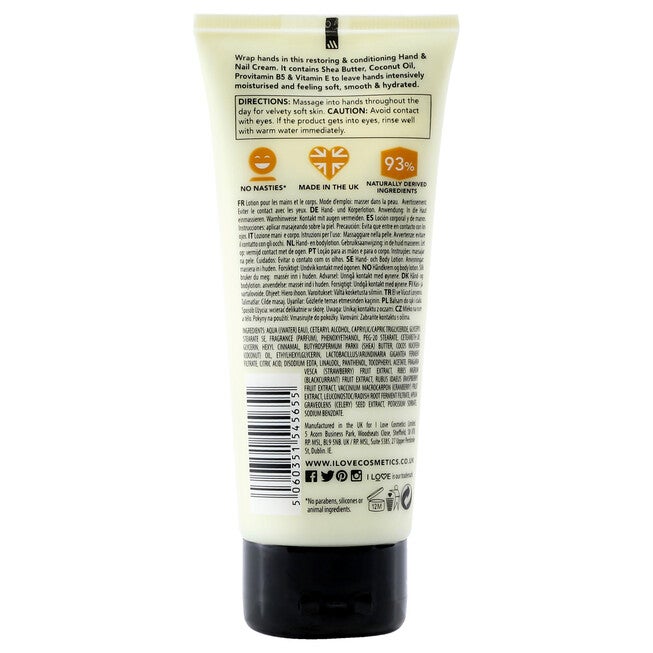 Scented Hand and Nail Cream - Vanilla Milk by I Love Cosmetics for Women - 3.4 oz Cream, See Description, alternate image number 1