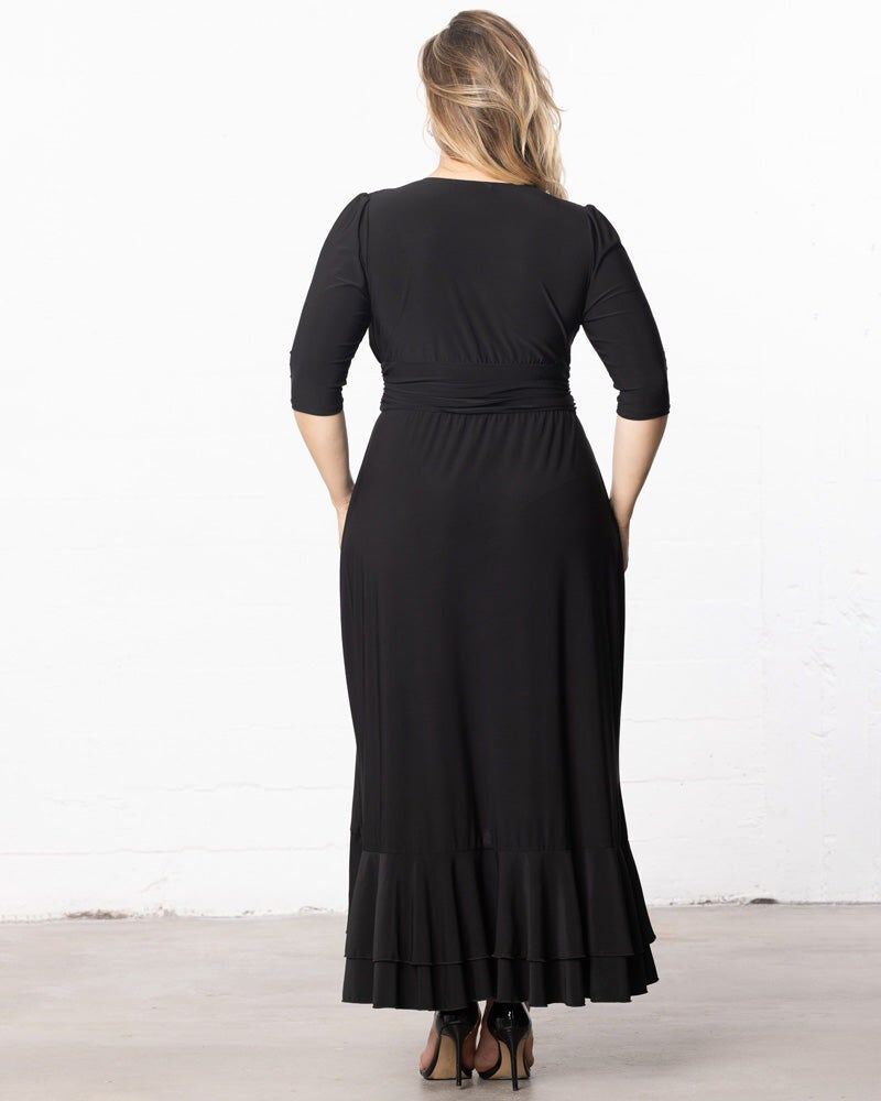 Veronica Ruffled Evening Gown, , alternate image number 3