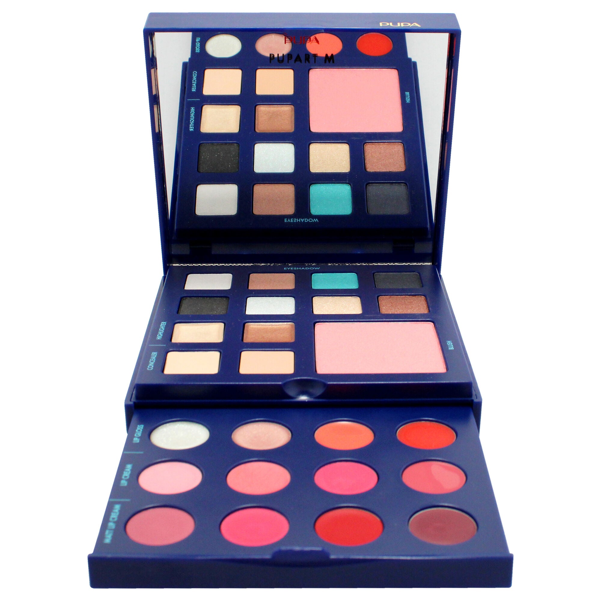 Pupart M Make-Up Palette - 004 Blue by Pupa Milano for Women - 0.66 oz Makeup, See Description, alternate image number 4