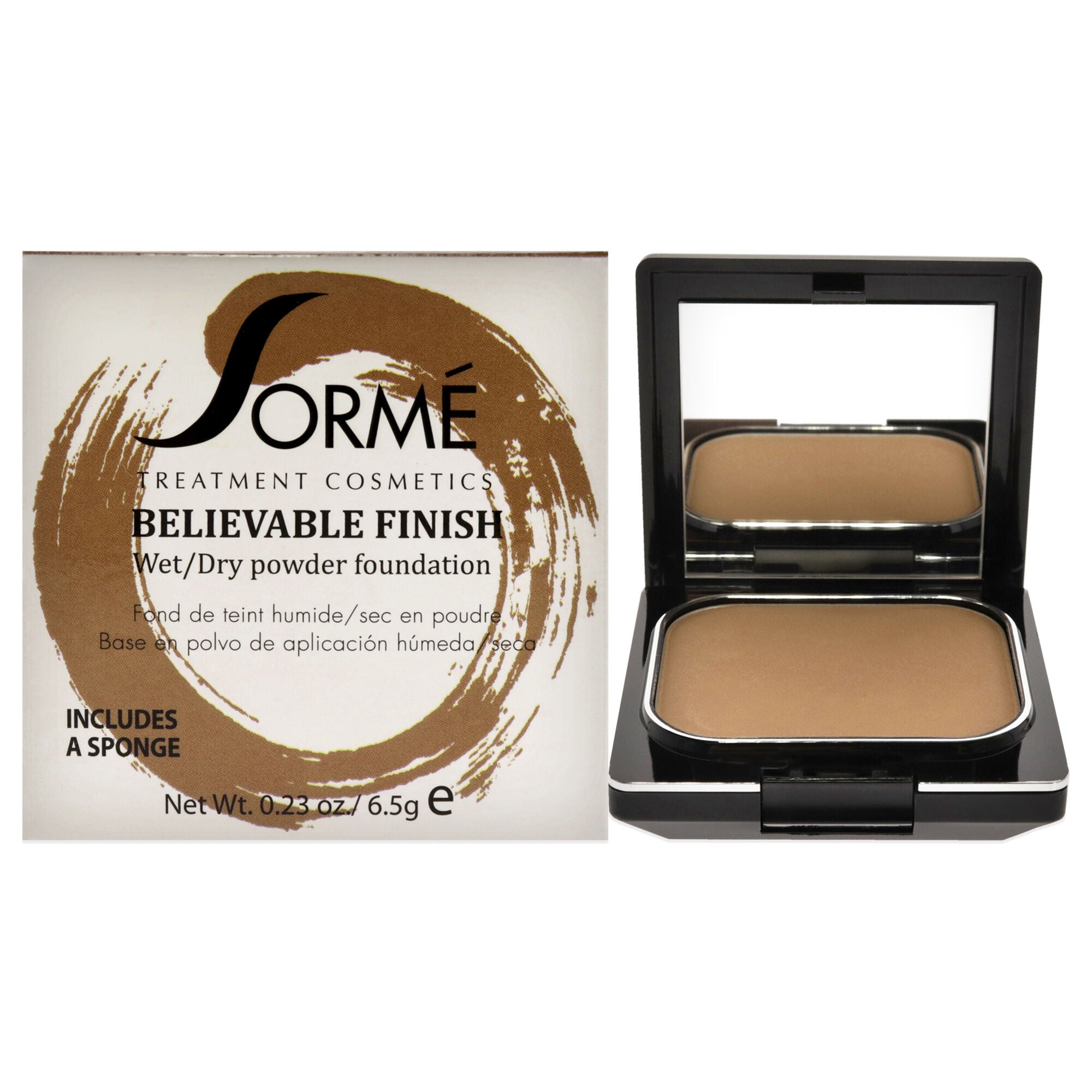 Believable Finish Powder Foundation - Golden Honey by Sorme Cosmetics for Women - 0.23 oz Foundation, See Description, hi-res image number 0