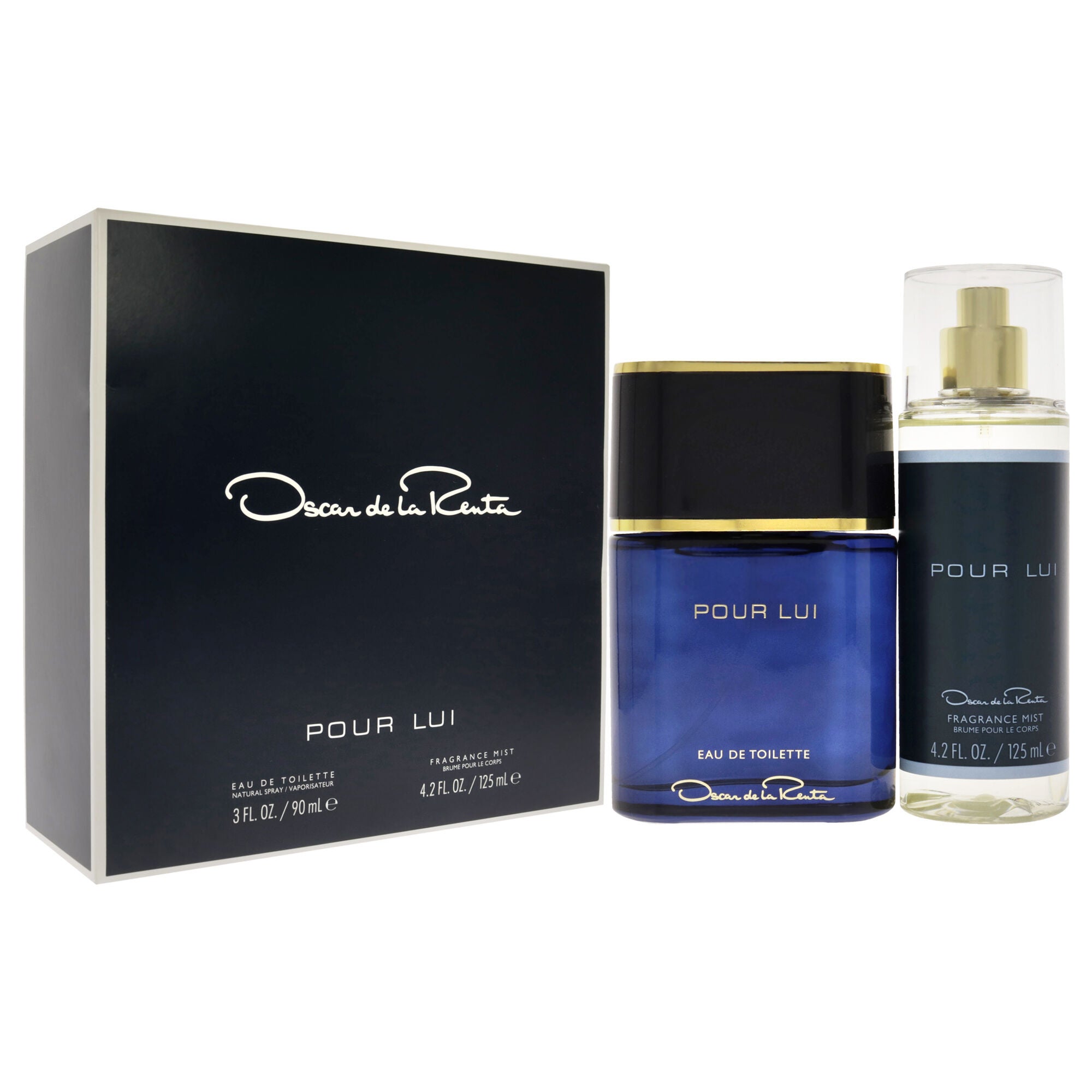 Oscar Pour Lui by Oscar De La Renta for Men - 2 Pc Gift Set 3oz EDT Spray, 4.2oz Fragrance Mist, See Description, alternate image number 2