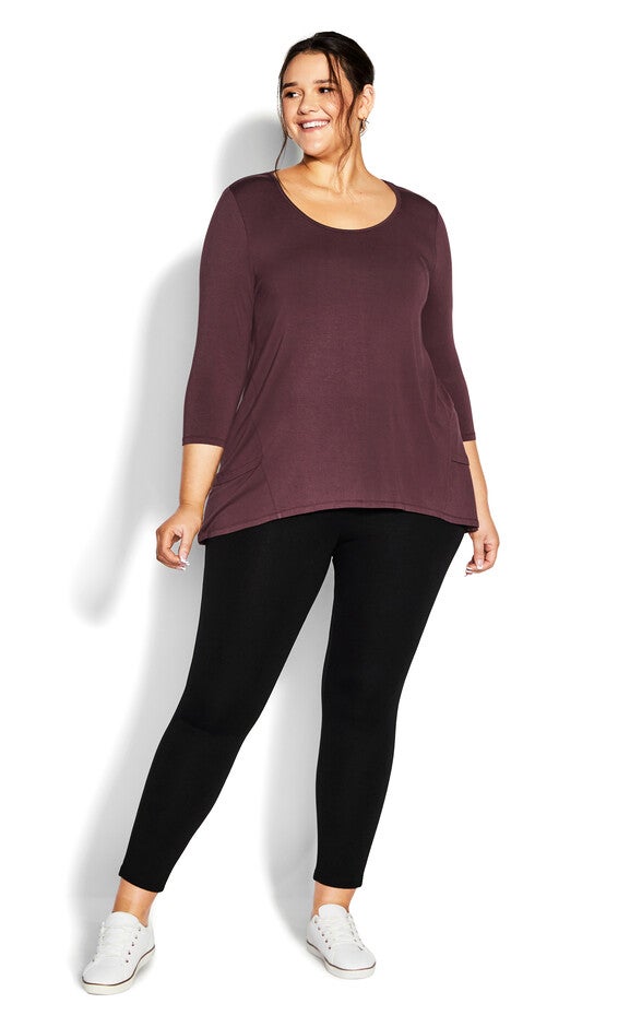 Pull On Ponte Pant Black - petite, Black, hi-res image number 0