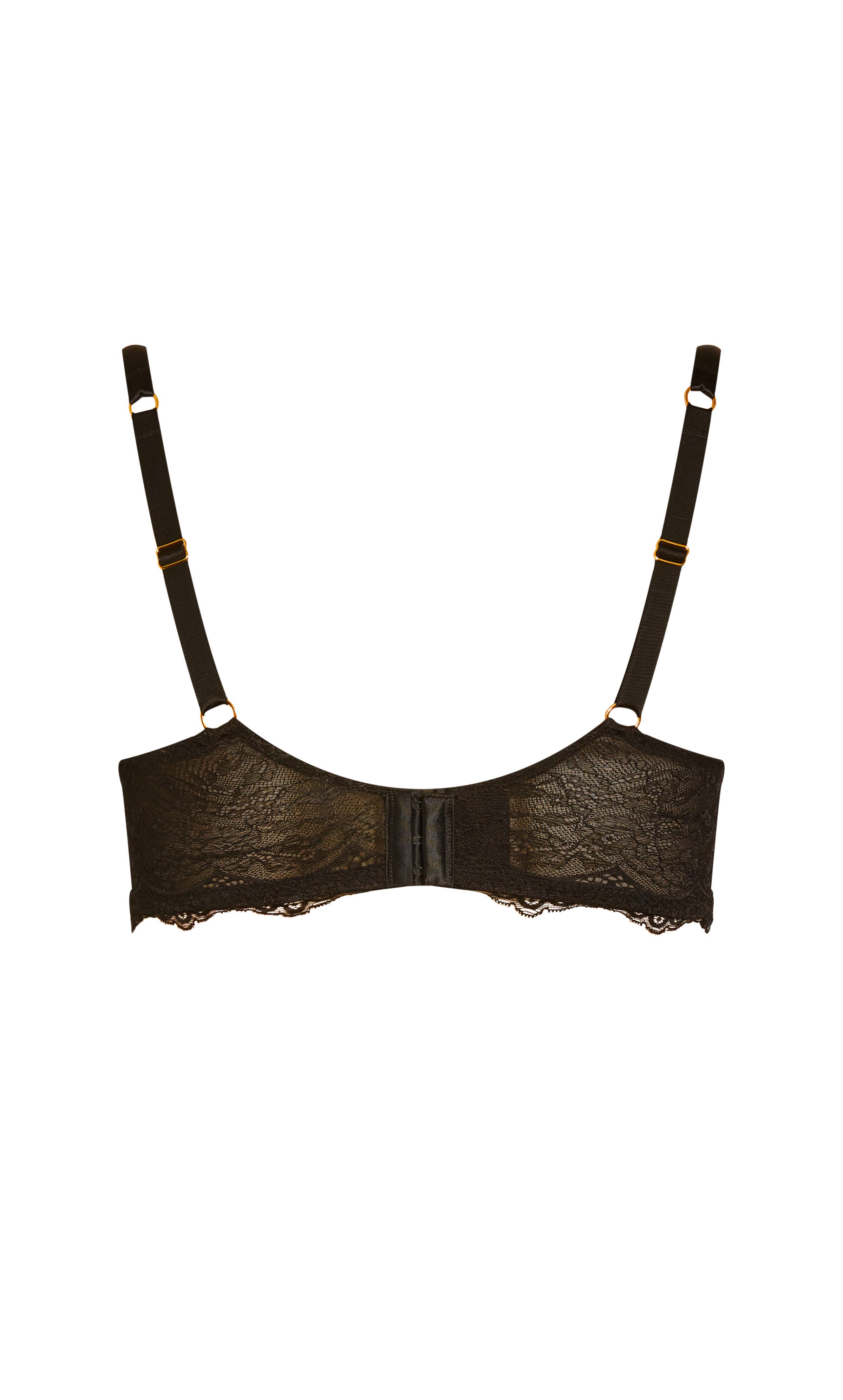 Smooth Print Plunge Bra - black floral, , alternate image number 5