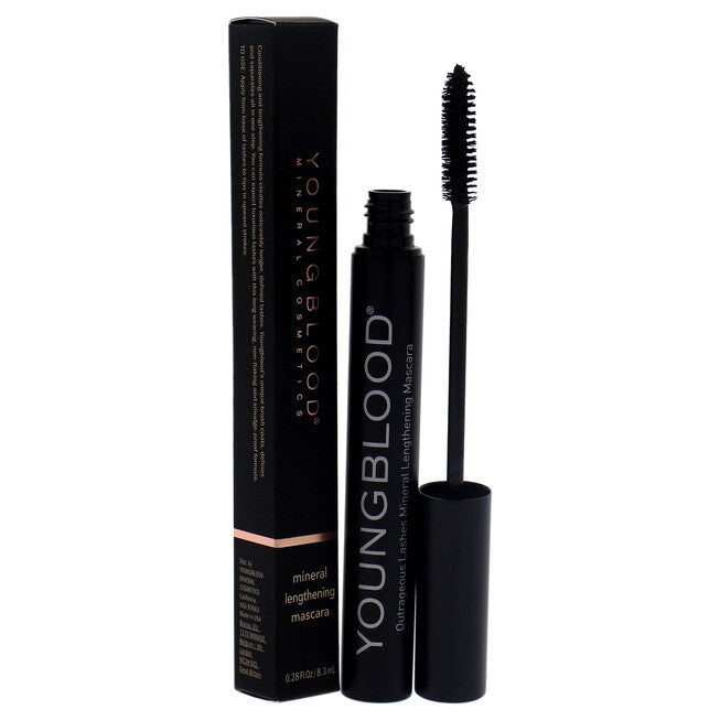 Outrageous Lashes Mineral Lengthening Mascara - Blackout by Youngblood for Women - 0.28 oz Mascara, NA, alternate image number null