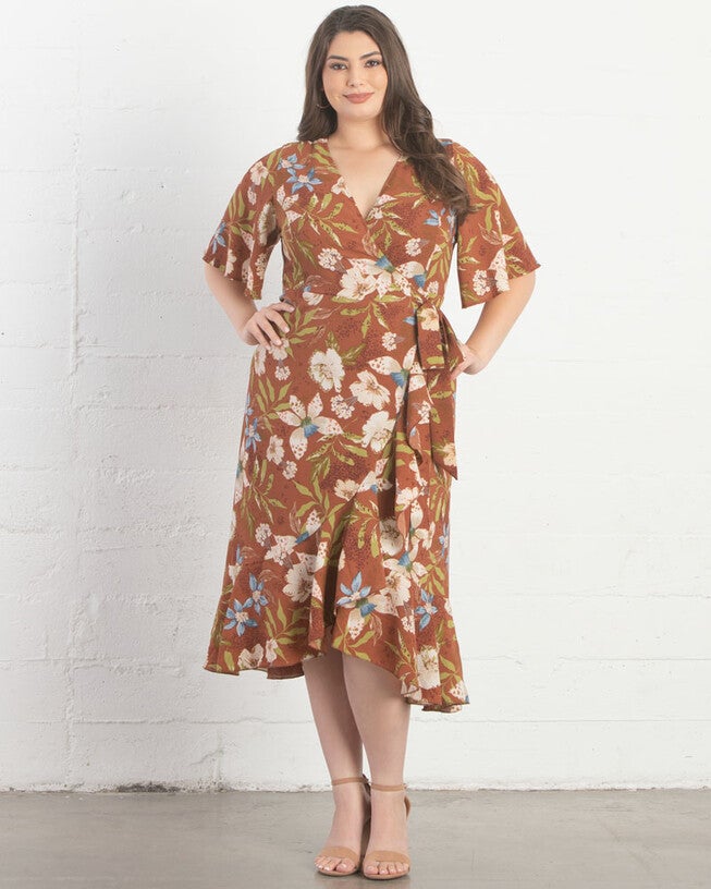 Chloe Crepe Wrap Dress, , alternate image number null