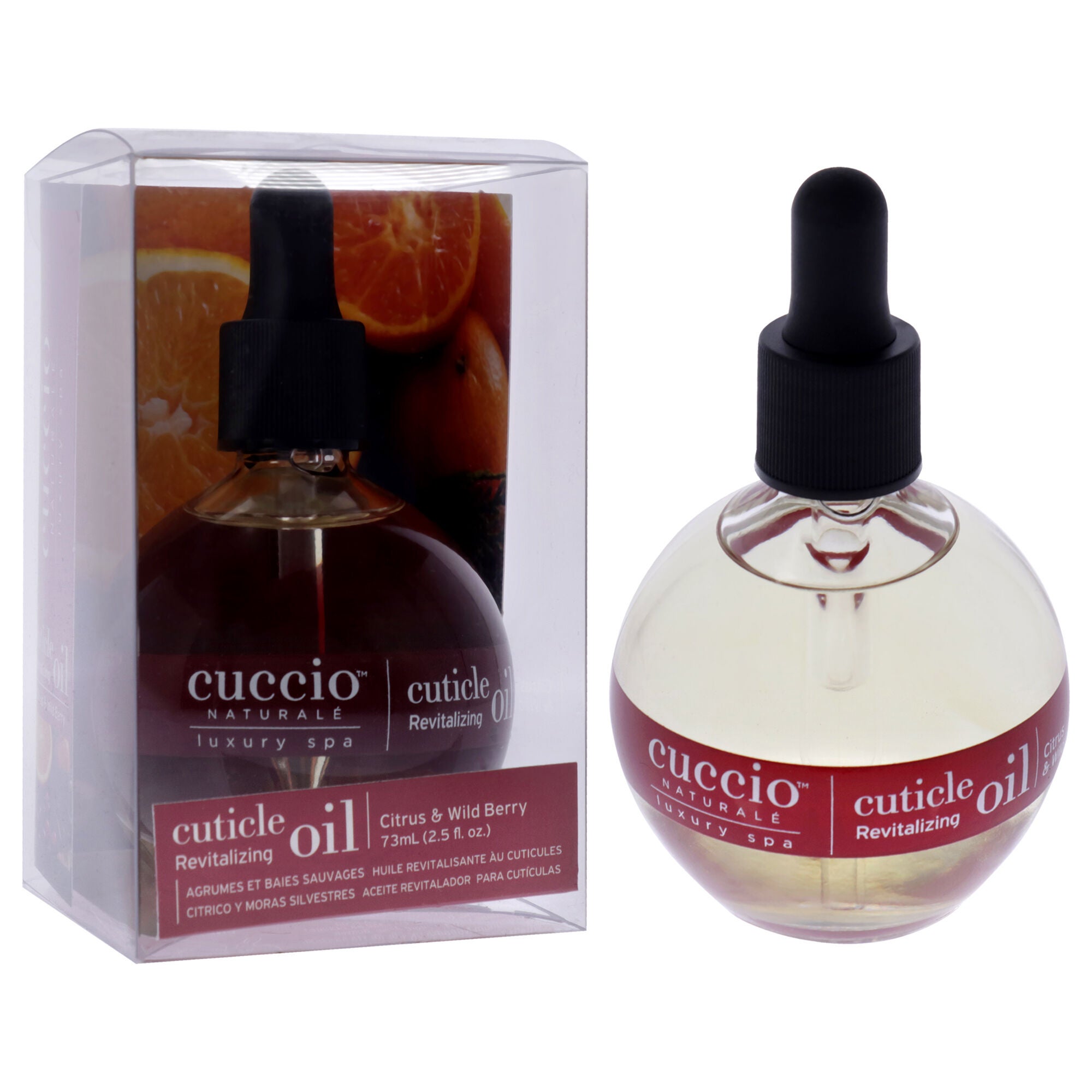 Cuticle Revitalizing Oil - Citrus and Wild Berry by Cuccio Naturale for Unisex - 2.5 oz Oil, See Description, alternate image number 1
