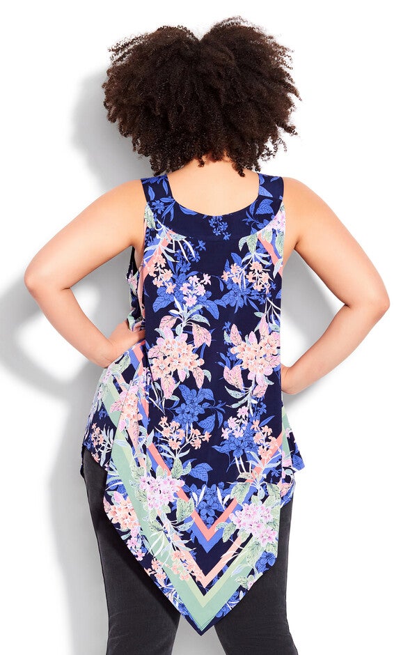 Nicole Scarf Tunic - navy, , alternate image number 2